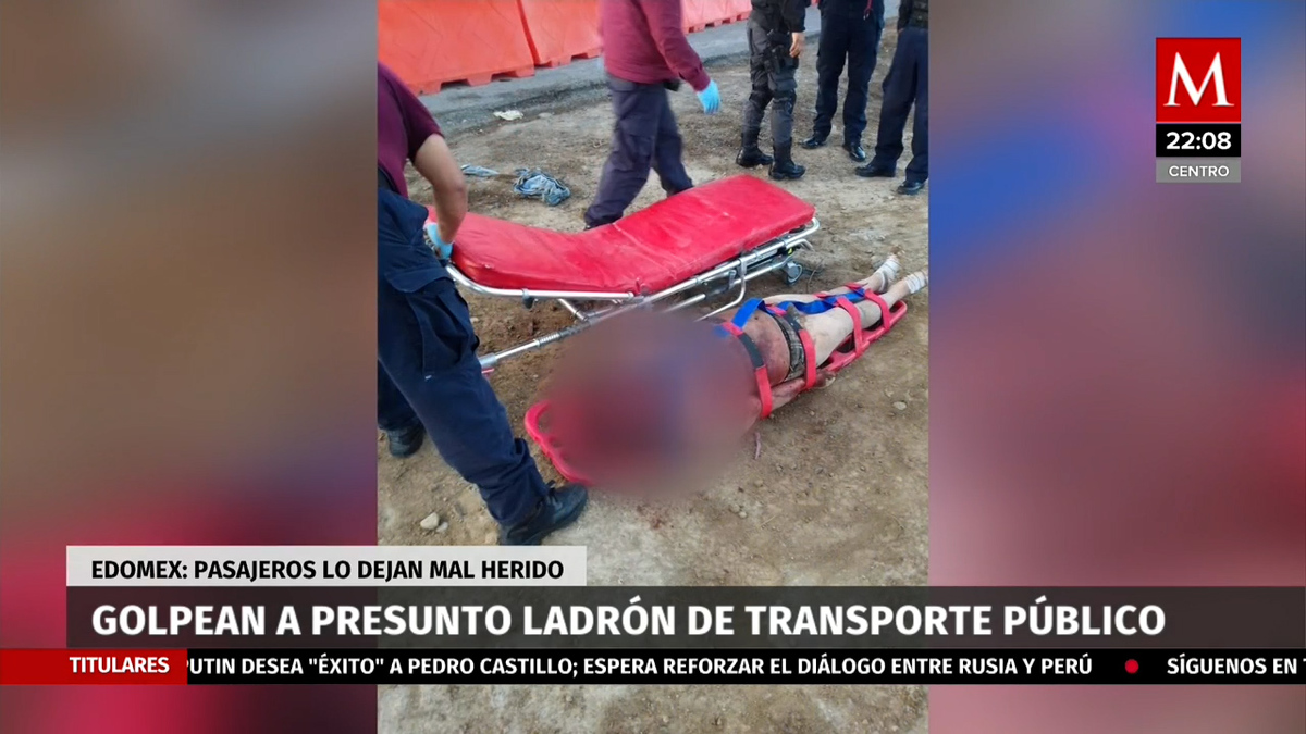 Un presunto ladrón fue golpeado por usuarios de transporte público