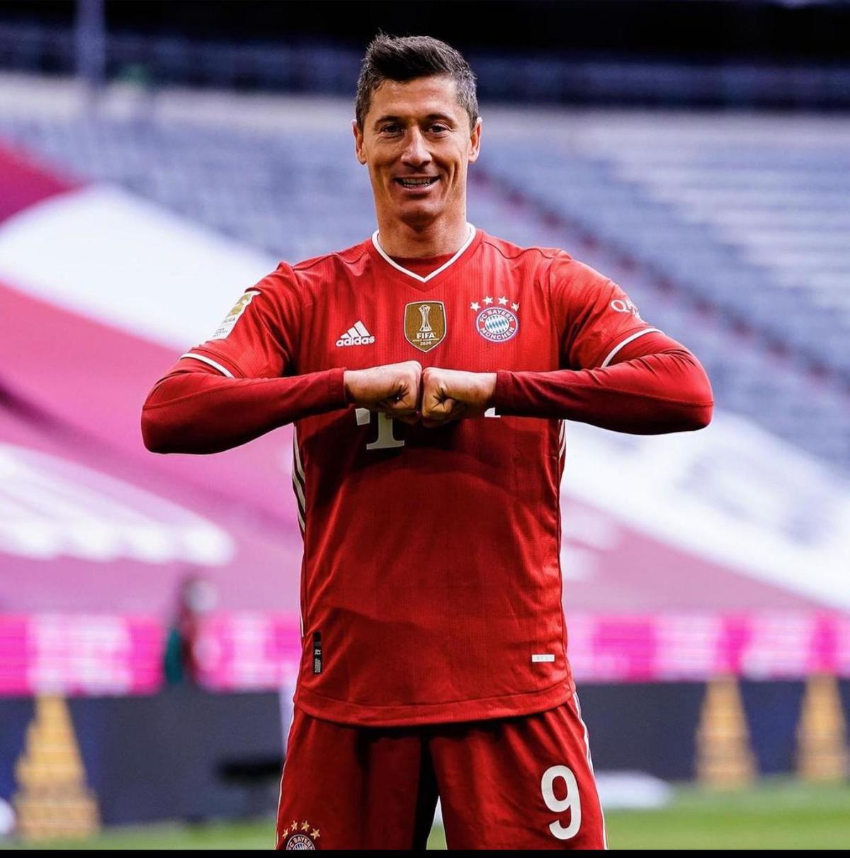 Robert Lewandowski el mejor jugador de la liga Alemana (Instagram Robert Lewandowski)