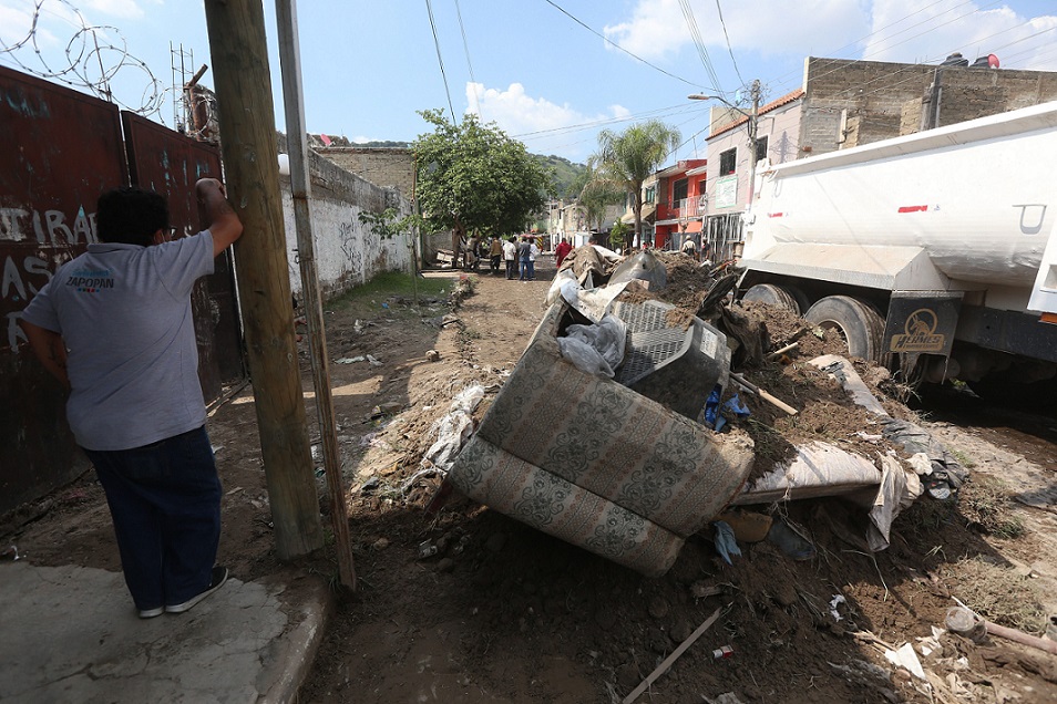 Varias colonias de Zapopan han resultado afectadas tras temporal de lluvias (Fernando Carranza)