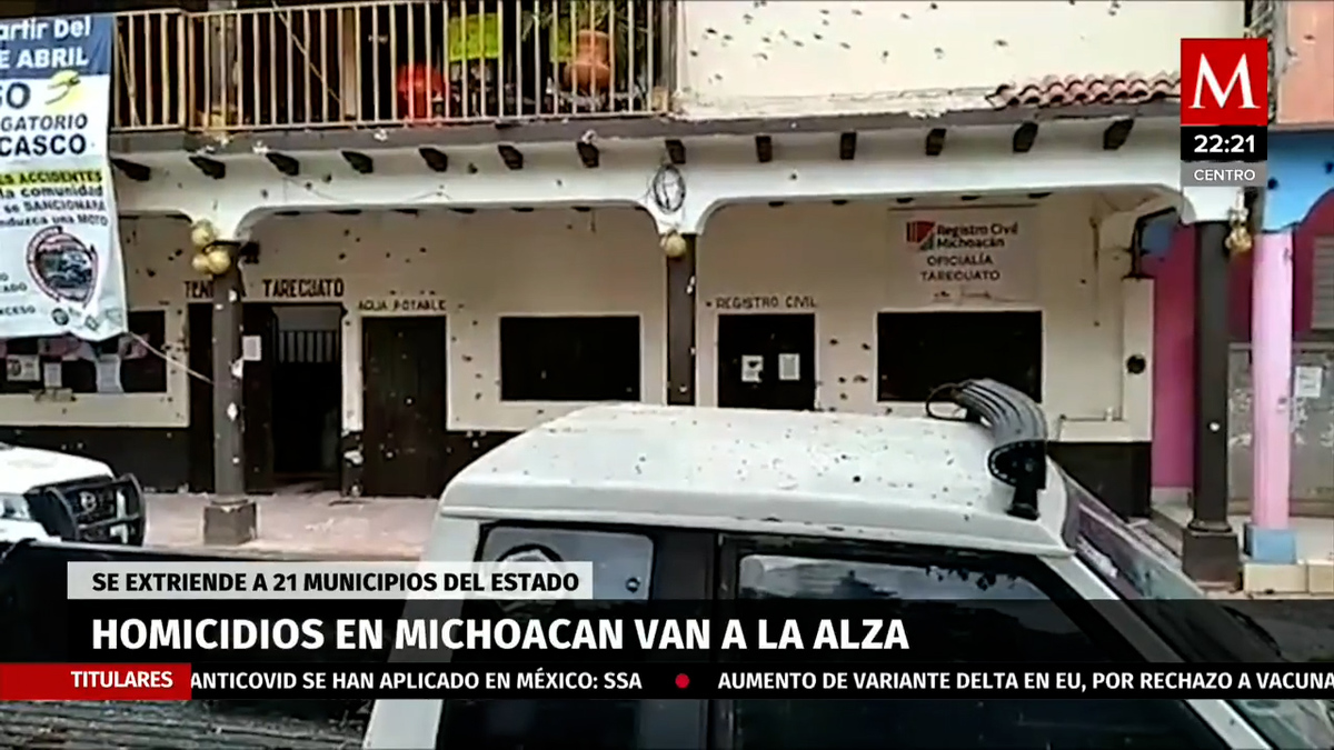Homicidios en Michoacán superan cifras históricas en lo que va de 2021