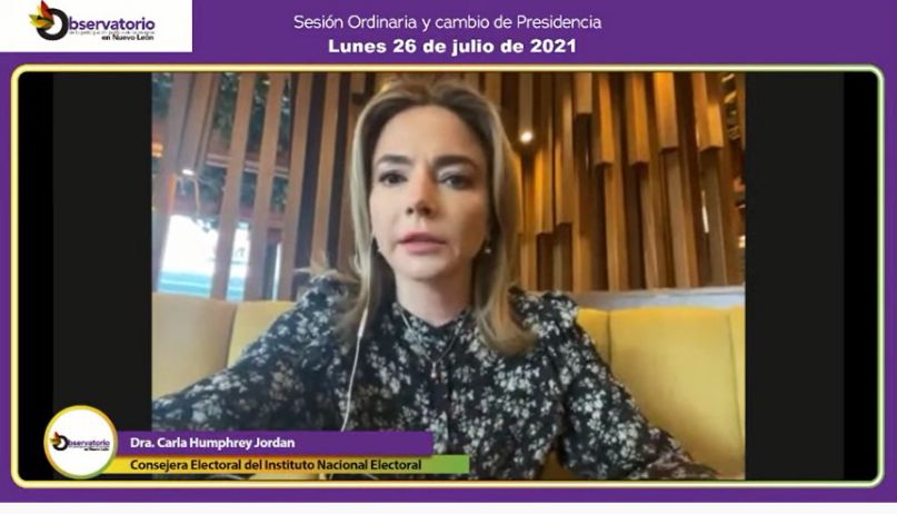 Lamenta Consejera que Congreso no resuelva rápido asuntos a favor de la mujer. Foto: Especial