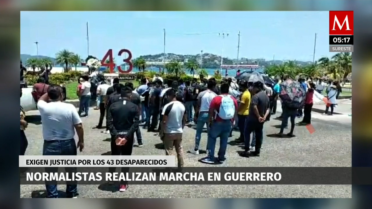 Normalistas marchan en Acapulco por caso Iguala - Grupo Milenio