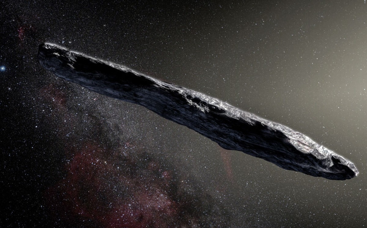 'Oumuamua', el objeto espacial que no deja de asombrar a los expertos. (European Southern Observatory)