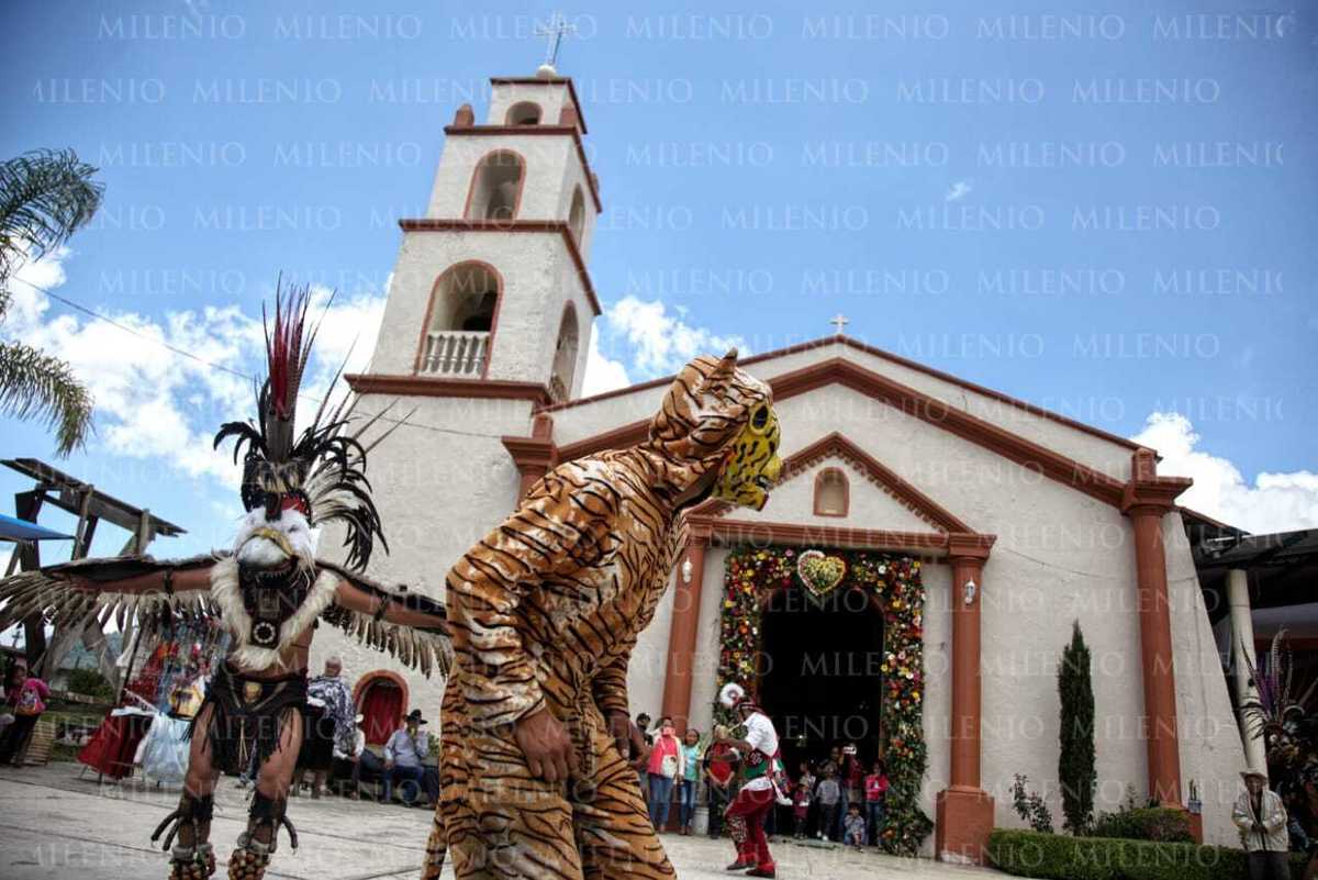 Xilocuautla vive sincretismo cultural en fiesta a Santiago Apóstol. (Andrés Lobato)