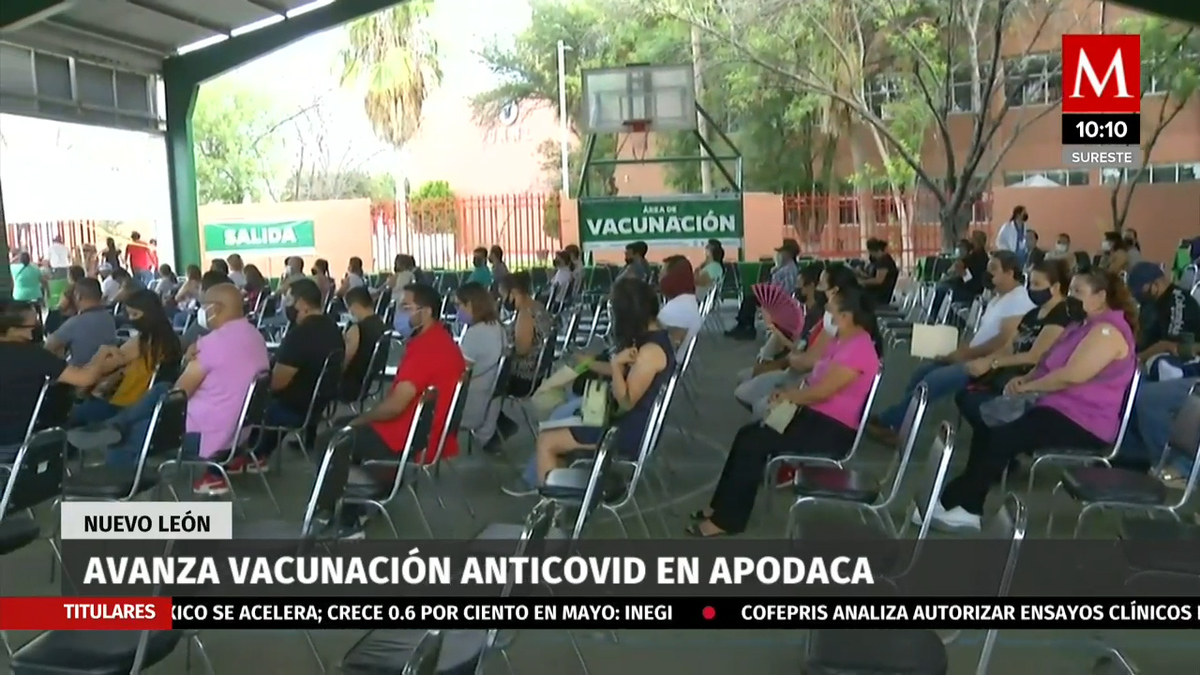 Avanza vacunación anticovid en Apodaca