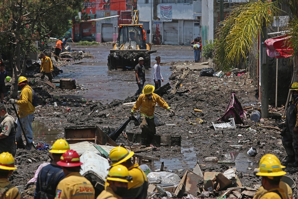 Continúan los trabajos tras las inundacionez en Zapopan (Fernando Carranza)