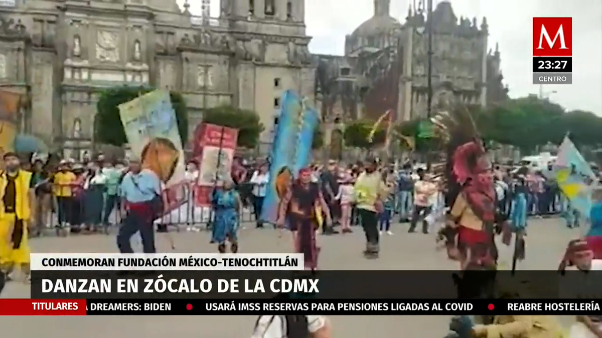 Fundación de México-Tenochtitlan. Celebración en el Zócalo | FOTOS
