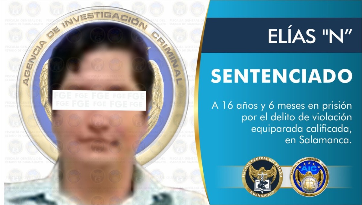 Condenan a 16 años de prisión a Elías ‘N’ por violación en Salamanca