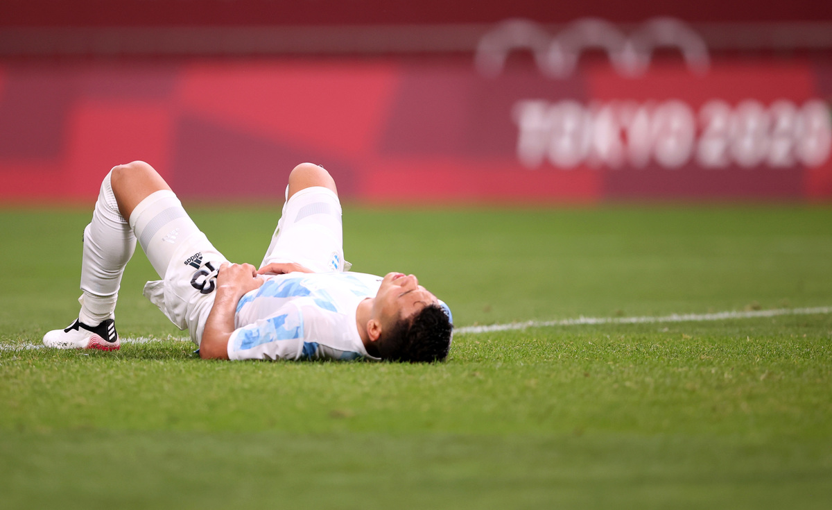 Marcelo Herrera tras la eliminación de Argentina de Tokio 2020 (Rauters)