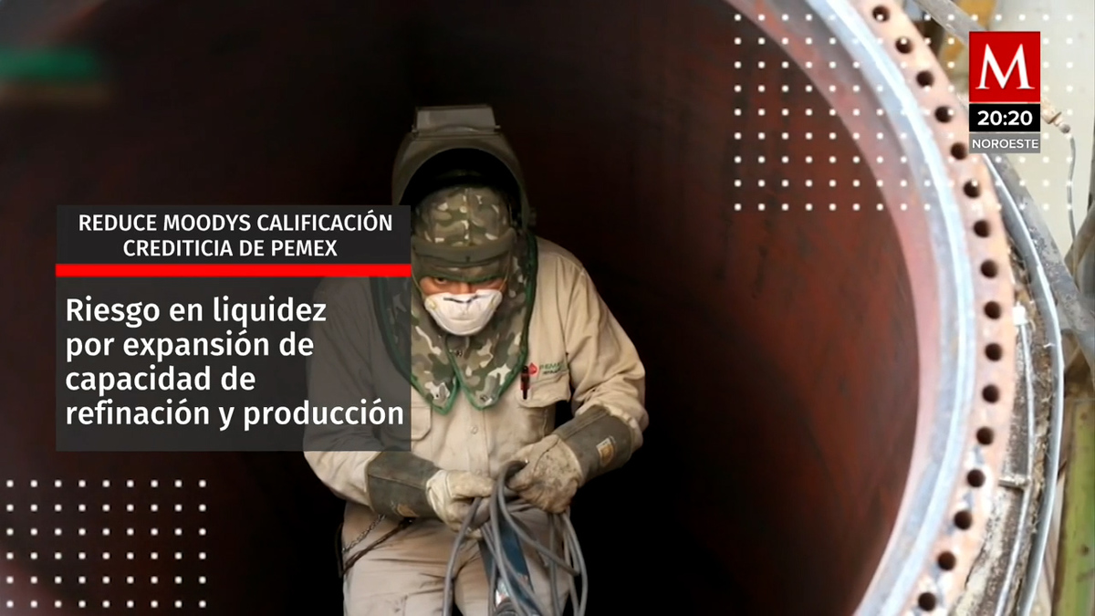Pemex. Moody’s baja su calificación crediticia; perspectiva, negativa