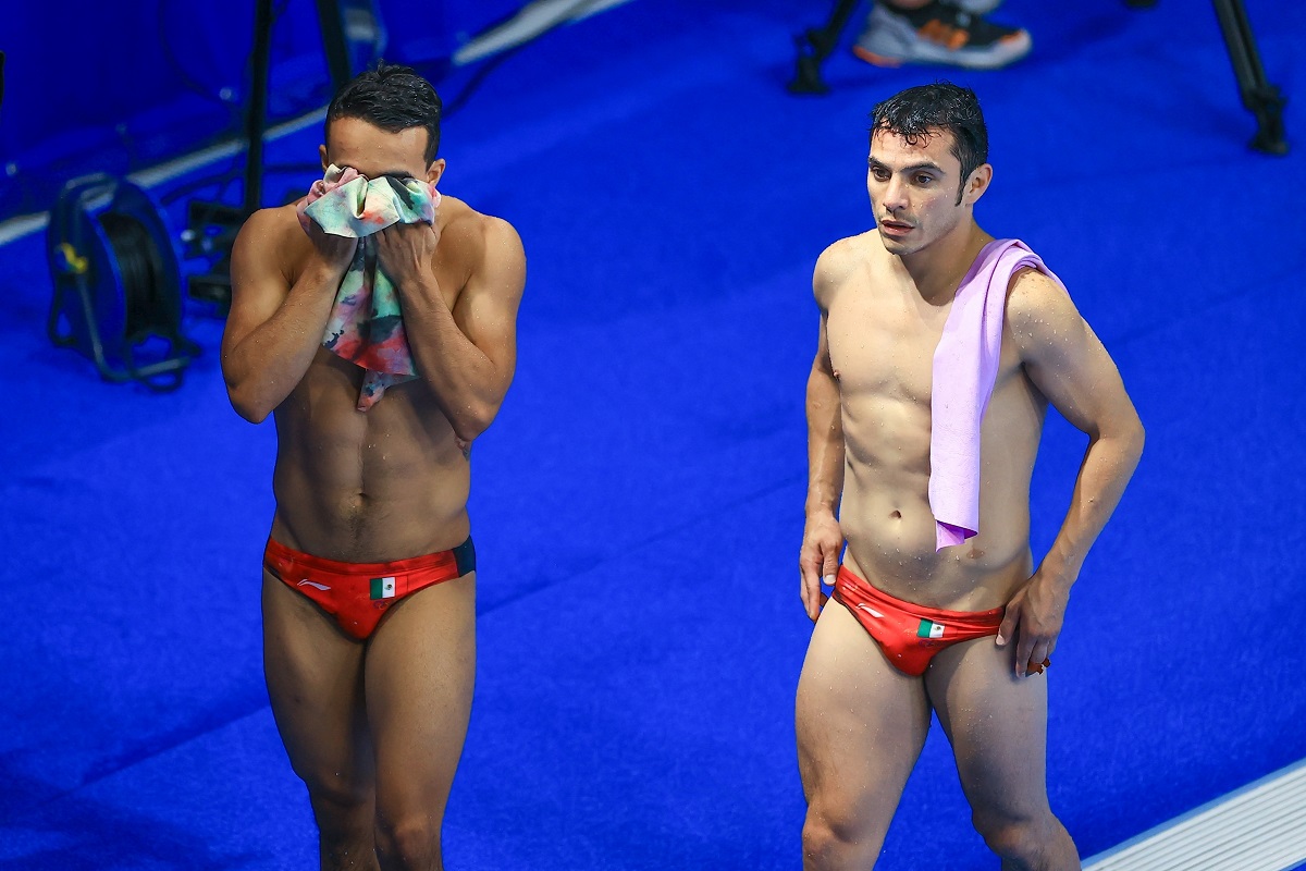 Yahel Catillo y Juan Celaya, clavadistas mexicanos (Mexsport)