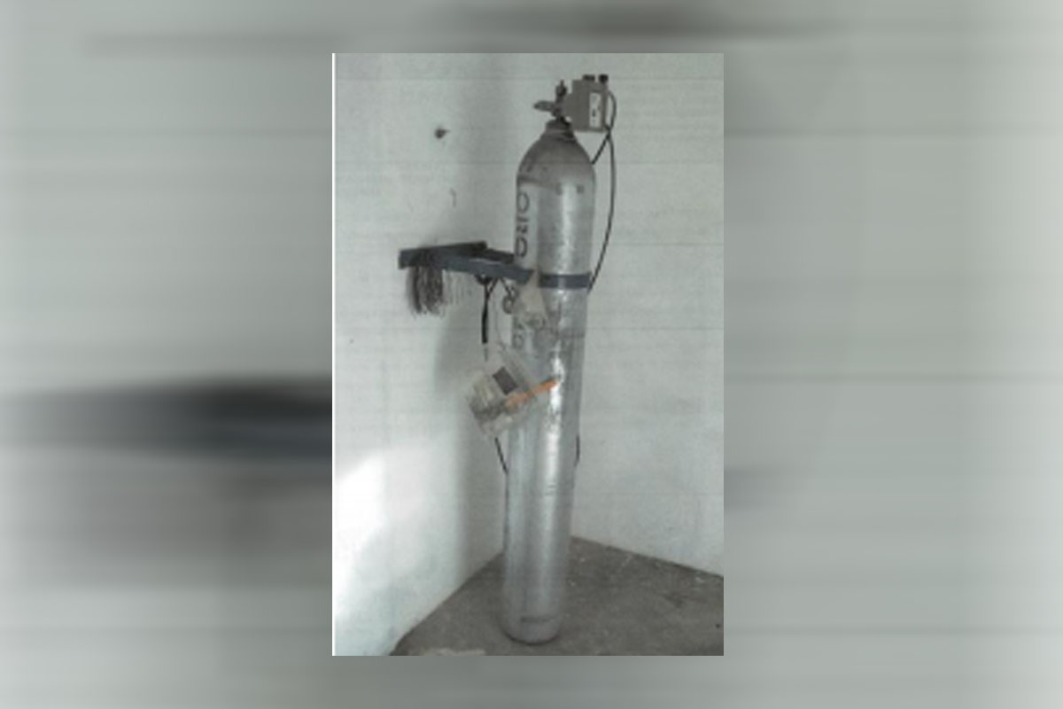 El cilindro con gas cloro es propiedad de la Junta Municipal de Agua y Saneamiento del municipio de Chihuahua (JMAS). | Especial