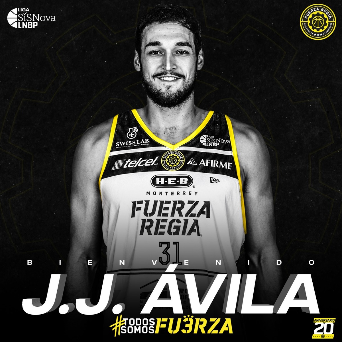 Joseph John Ávila se reincorpora a Fuerza regia ( Twitter Fuerza Regia)