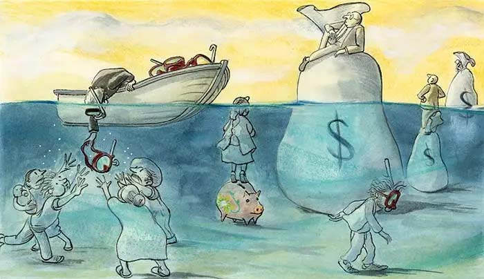 No hubo cambios importantes en la distribución de beneficios frente a la crisis económica. (Víctor Solís)