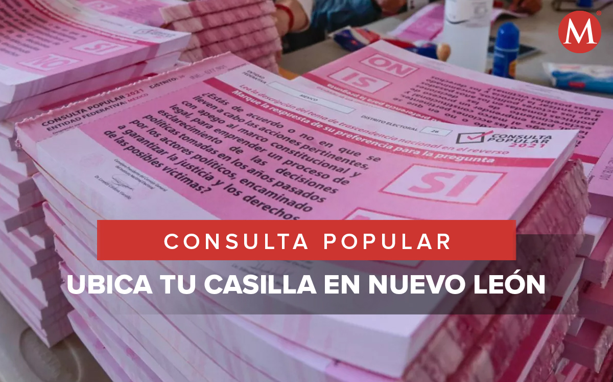 Consulta popular en Nuevo León. Foto: Especial.