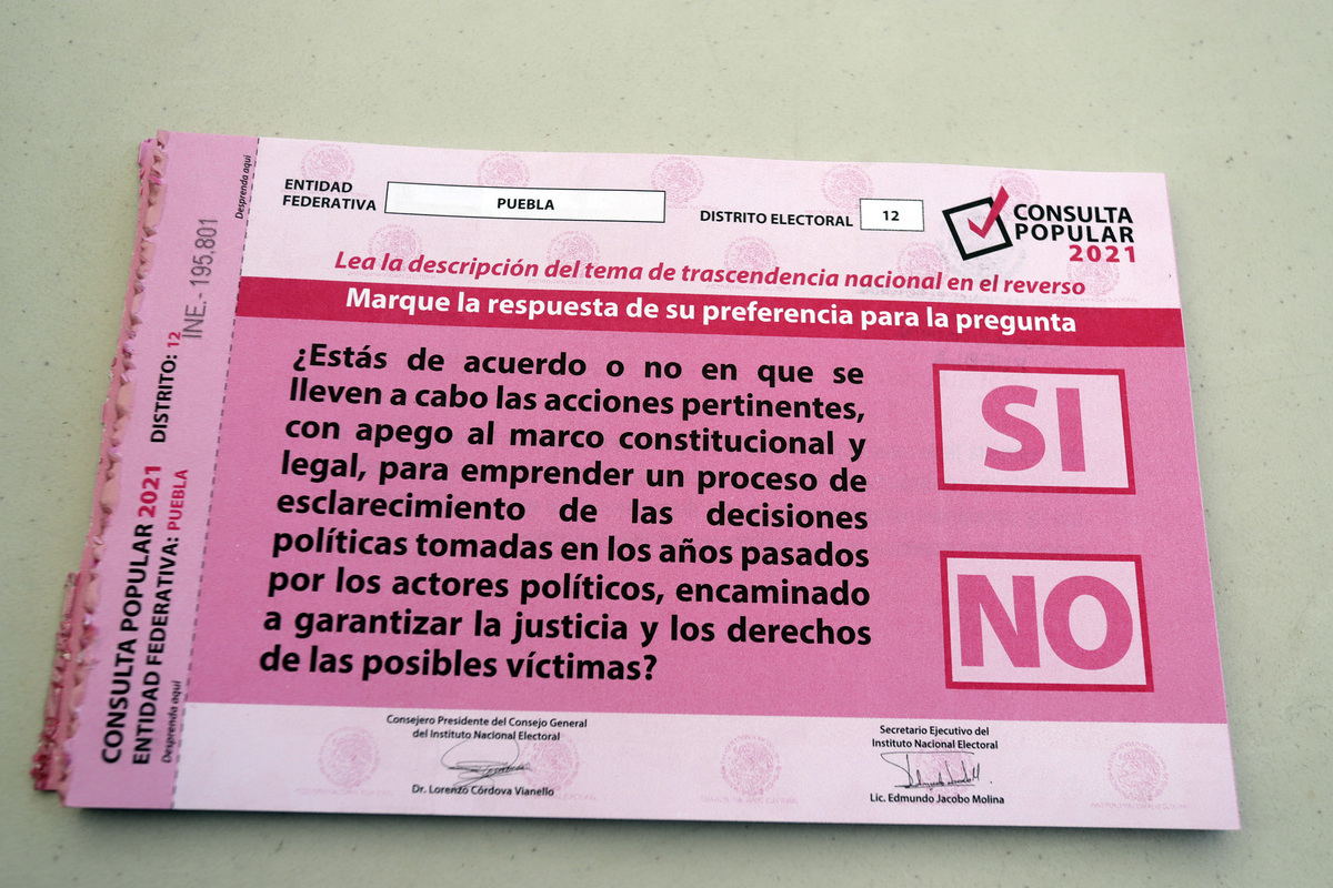 Consulta popular en Puebla. (Agencia Enfoque)