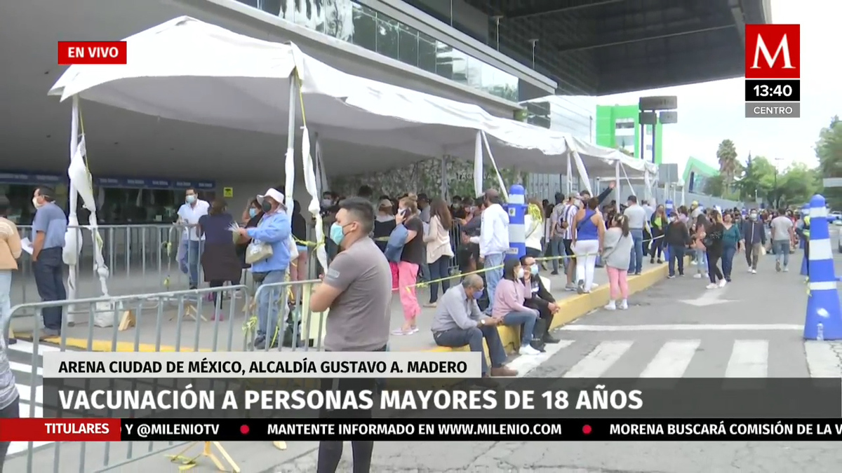 Continua la vacunación para mayores de 18 años en la CdMx