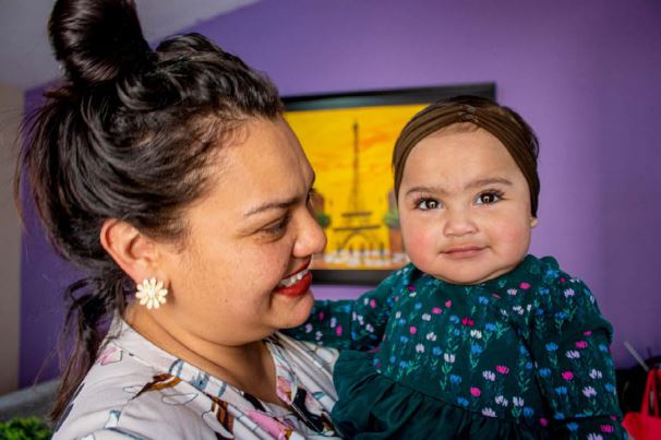 La bebé Bárbara se contagió de covid-19 a meses de su nacimiento. (Milenio Digital)