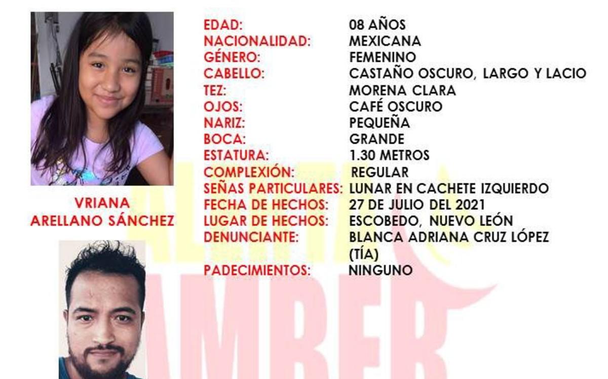 Emiten Alerta Amber por menor sustraída por su padrastro. Foto: Especial.