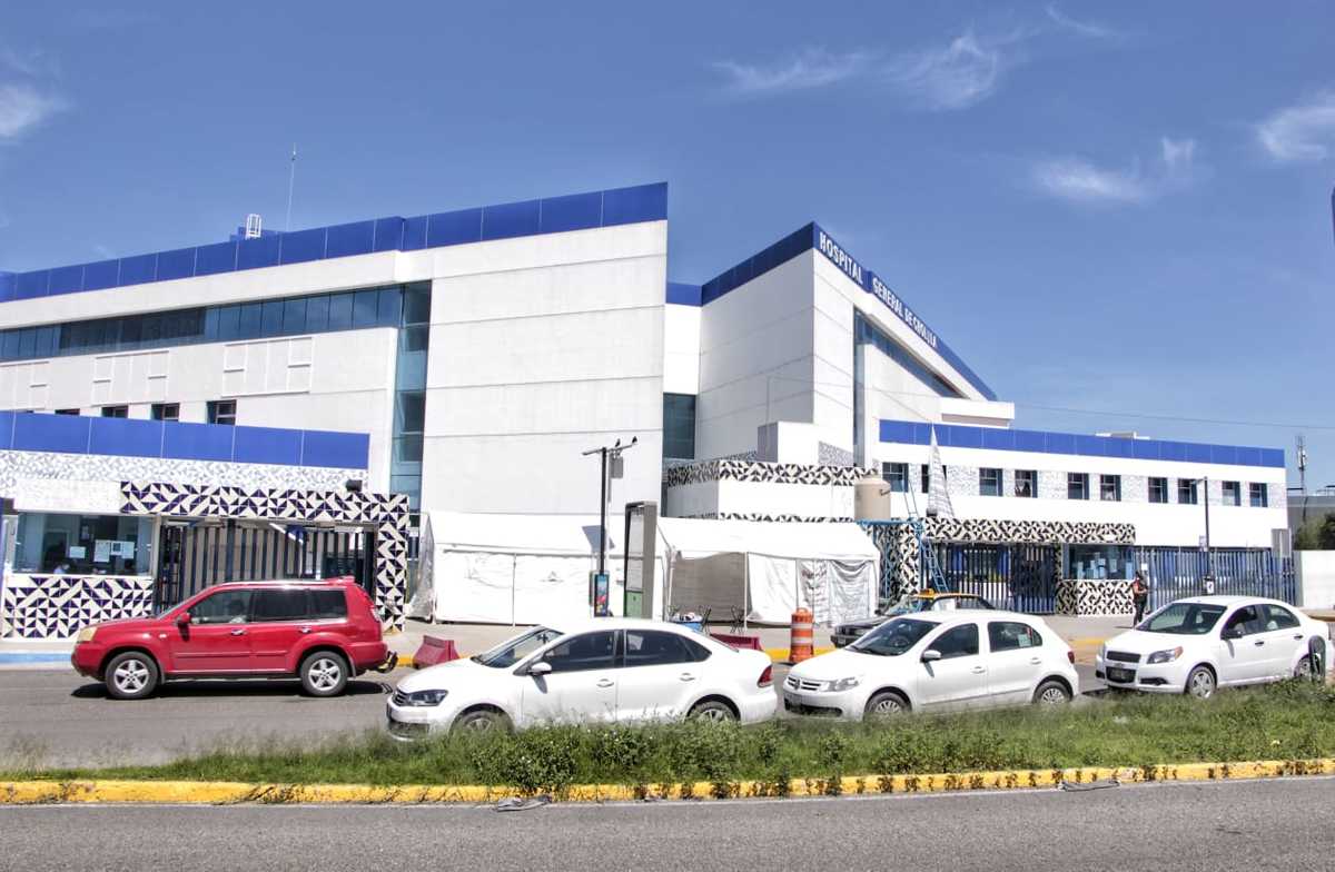 Hospital General de Cholula, que se encuentra al 92% de su capacidad. (Melanie Torres)