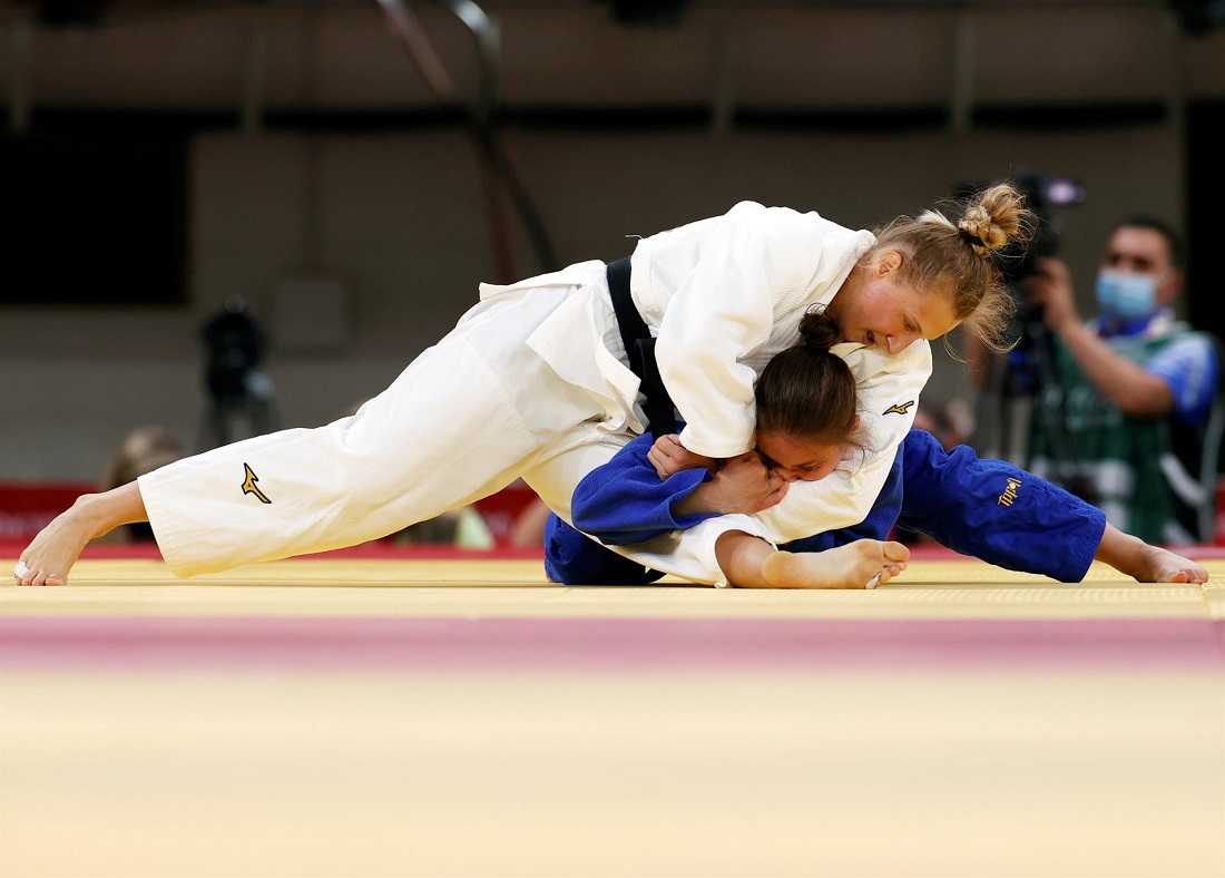 Martyna Trajdos, judoca alemana en los Juegos Olímpicos (AP)