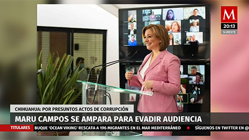 Maru Campos se ampara para evadir audiencia