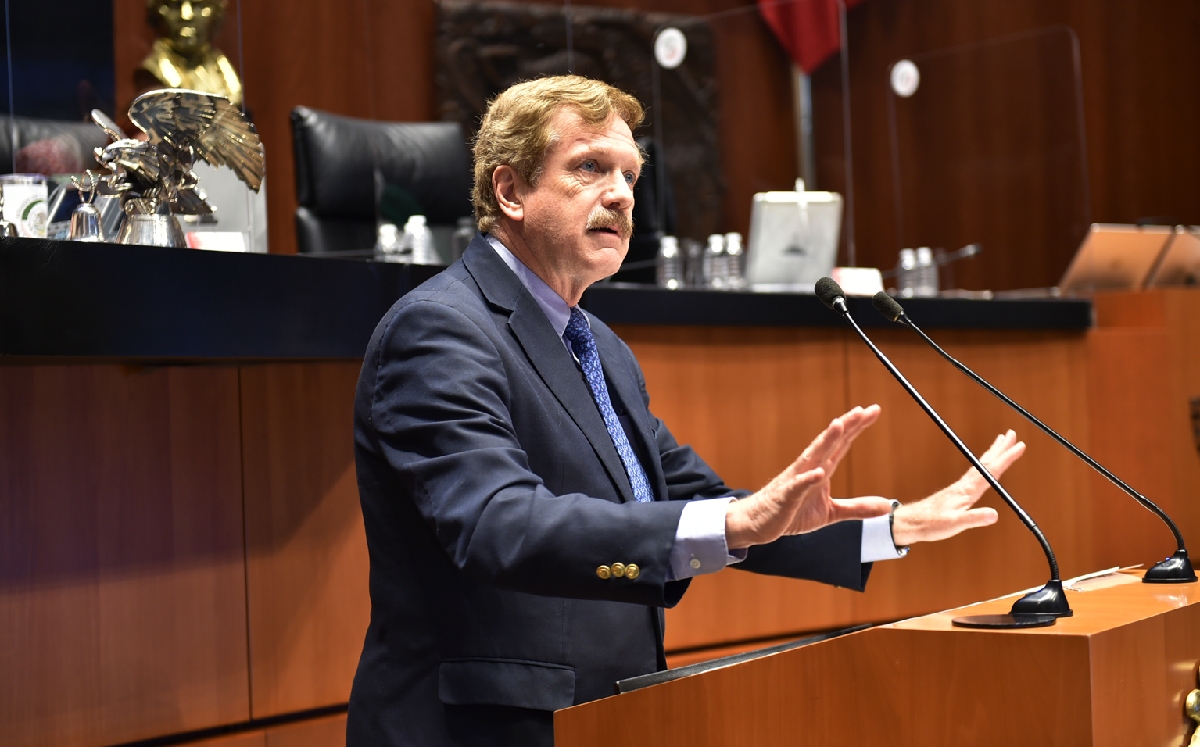 El coordinador de la bancada panista, Juan Carlos Romero Hicks. (PAN en San Lázaro)