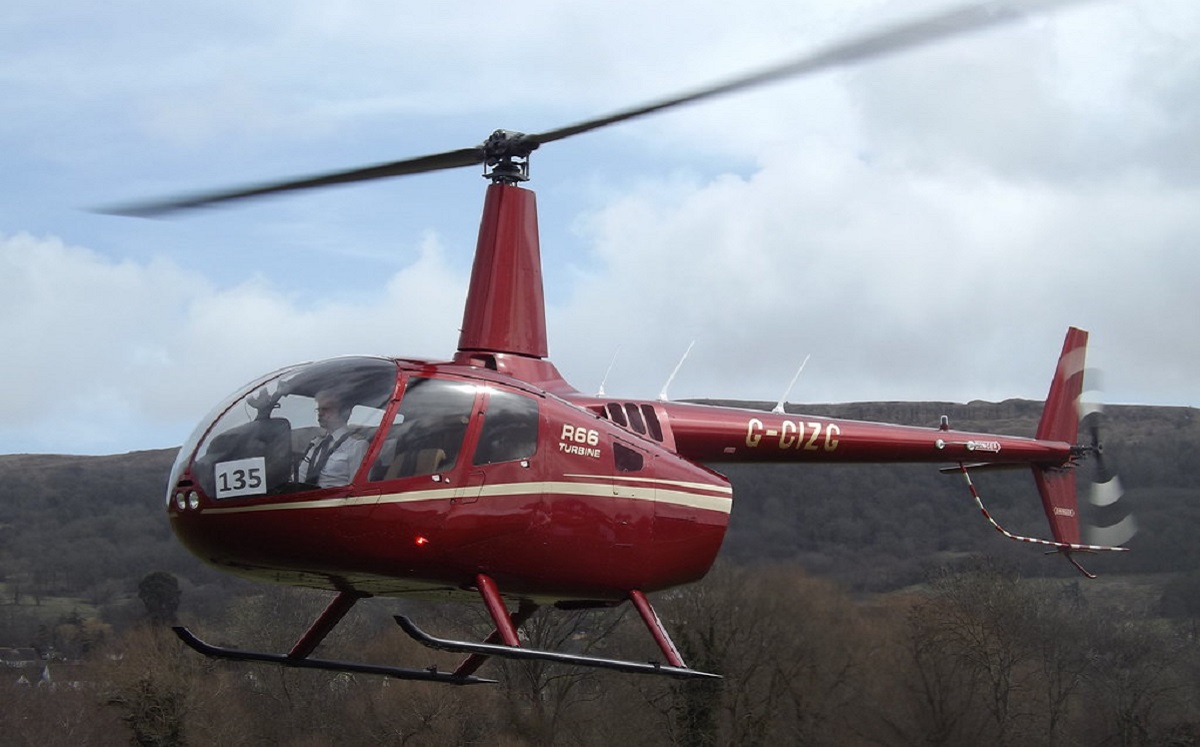 Helicóptero Robinson R66. (Flickr)