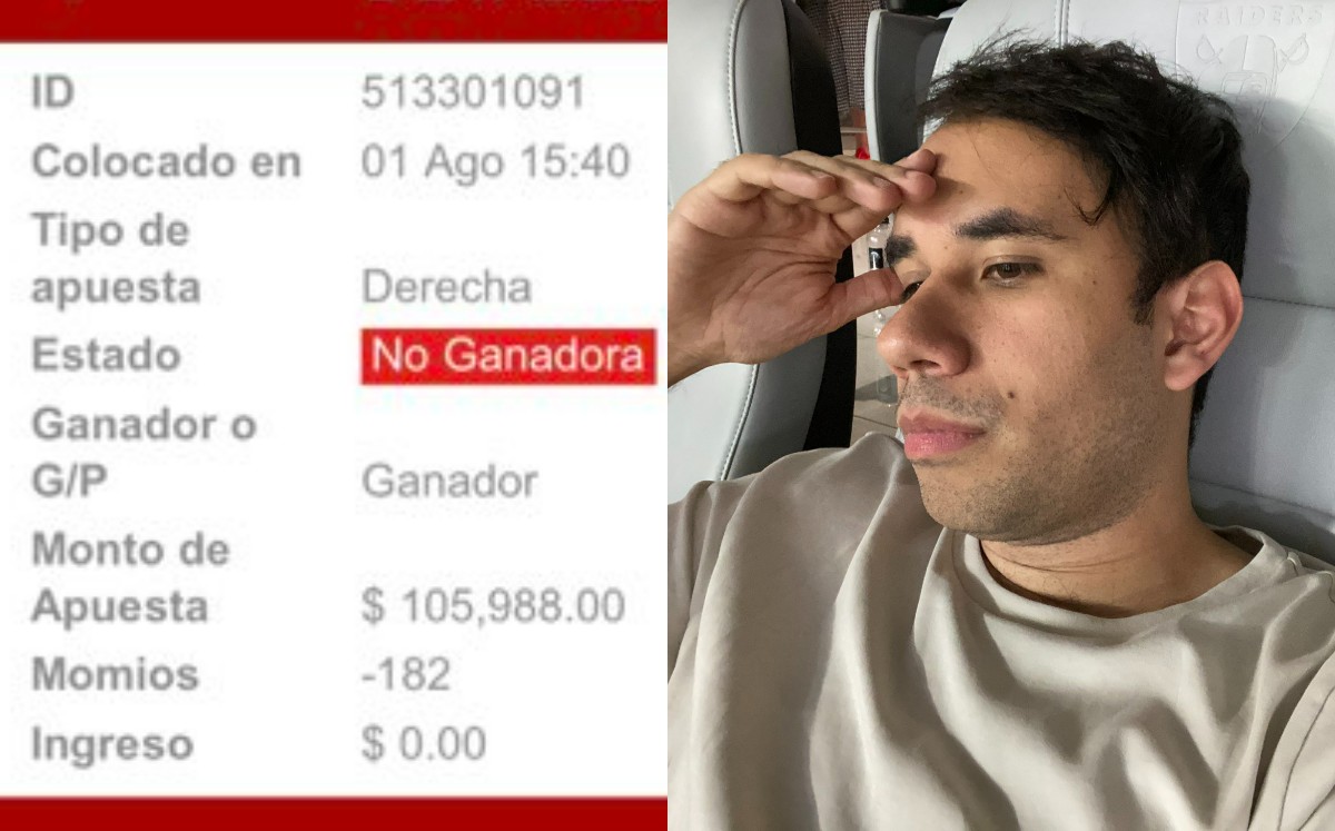 Así fue la apuesta de Werevertumorro (Twitter).
