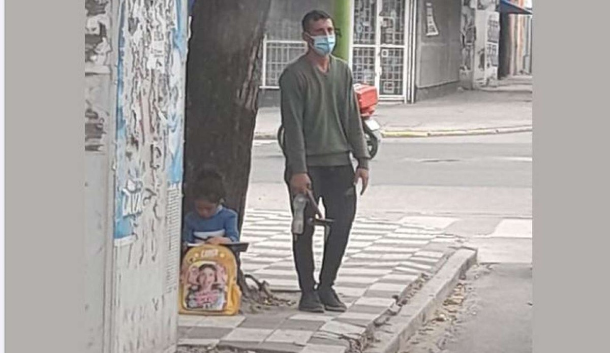 Mauro y su hija Guadalupe fueron los protagonistas de la imagen en Argentina. | Foto: Álvaro Romero