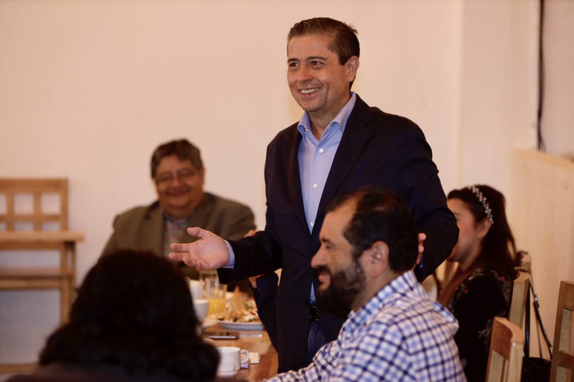 Giovani Gutiérrez Aguilar alcalde electo de Coyoacán. (Armando Martínez)