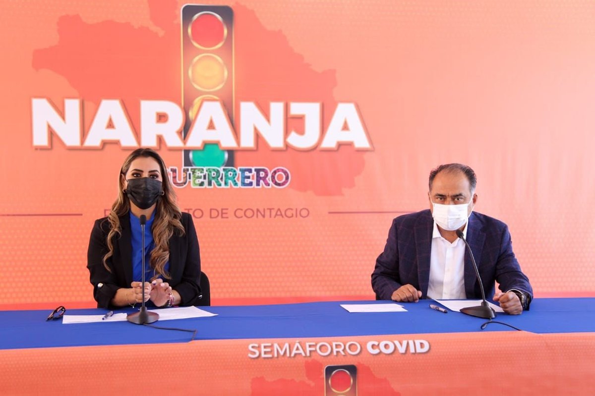 En Guerrero, Astudillo y Evelyn Salgado hacen llamado para disminuir casos por covid-19. (Rogelio Agustín).