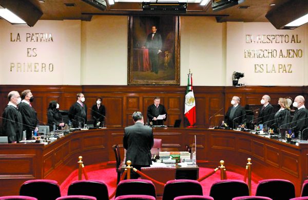 Este lunes reiniciaron, con protocolos sanitarios, los trabajos presenciales en el pleno de la Suprema Corte. Cuartoscuro