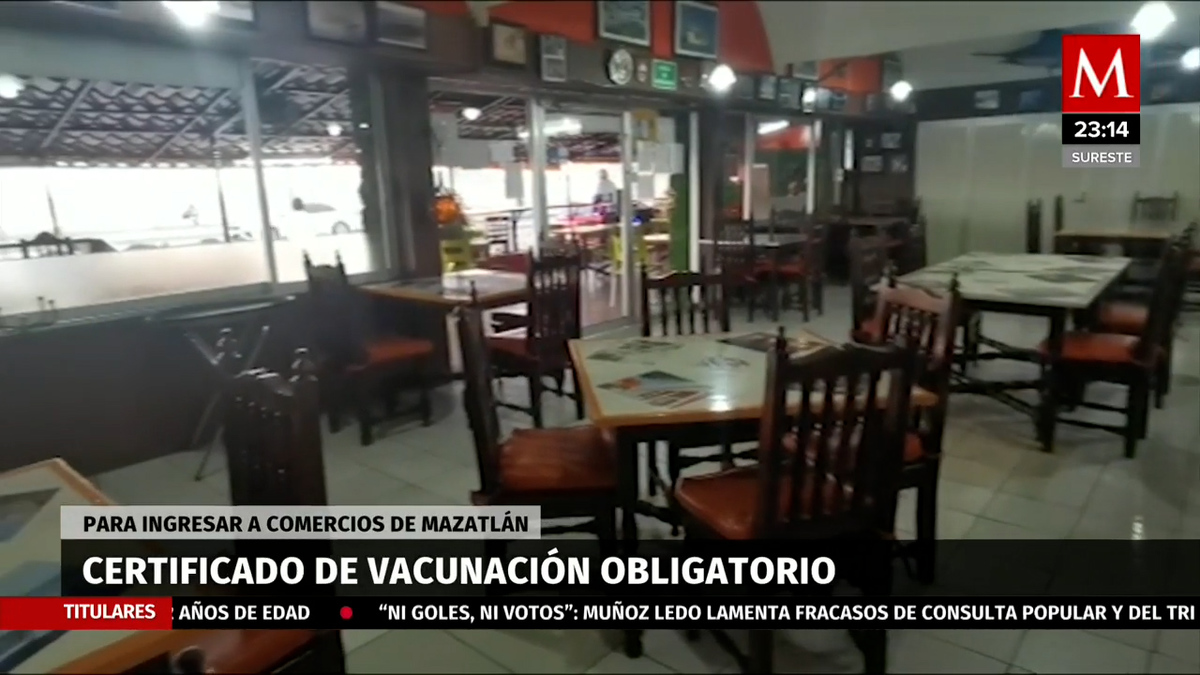 Mazatlán. Obligatorio, llevar certificado de vacuna