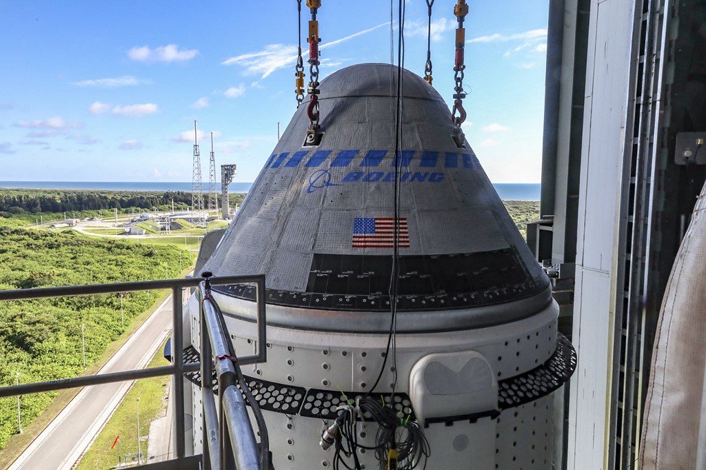 La próxima oportunidad de lanzamiento de la cápsula Starliner será este miércoles. (AFP)