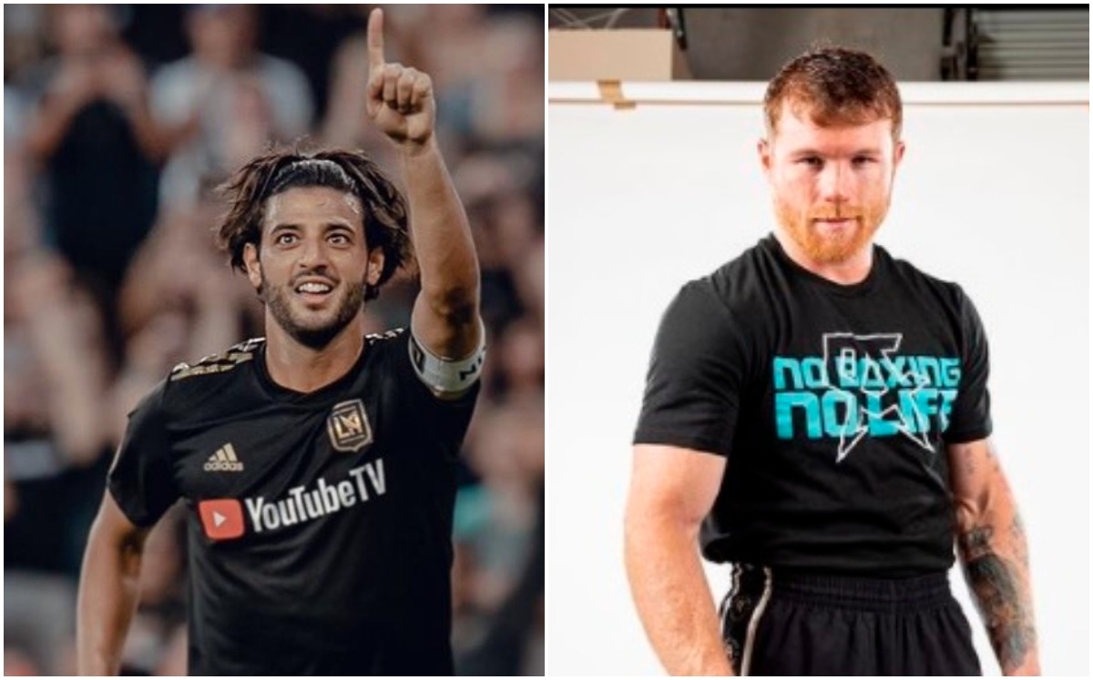 Carlos Vela y Saúl Álvarez (Twitter / Instagram)