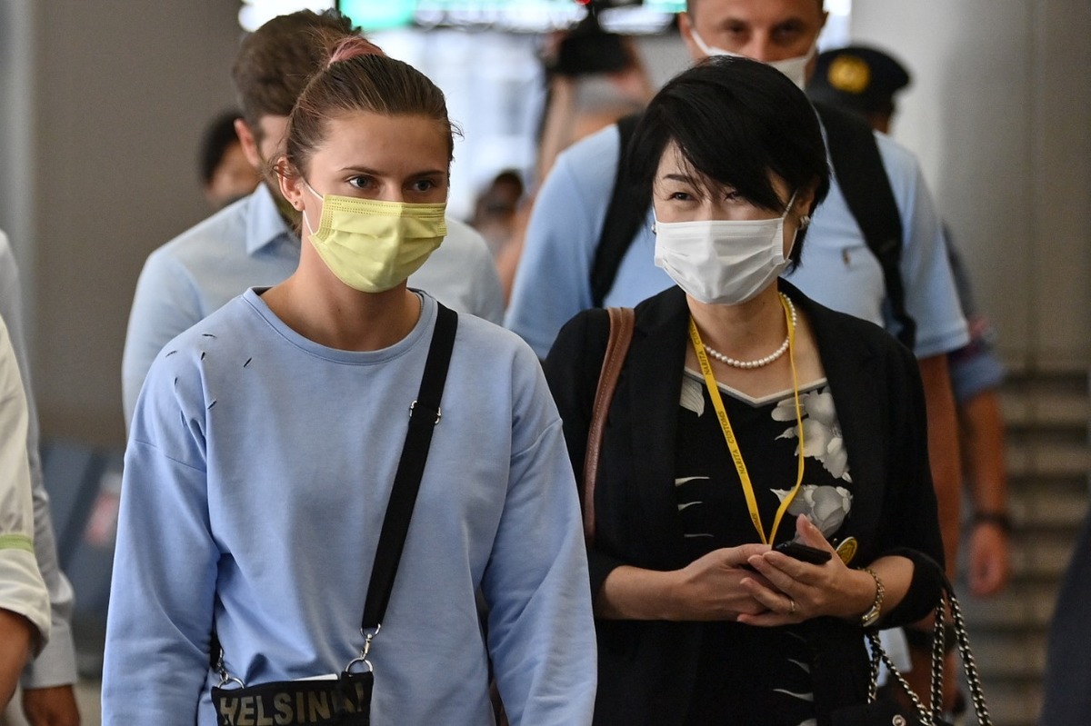 Krystsina Tsimanouskaya ya dejó Tokio (AFP)