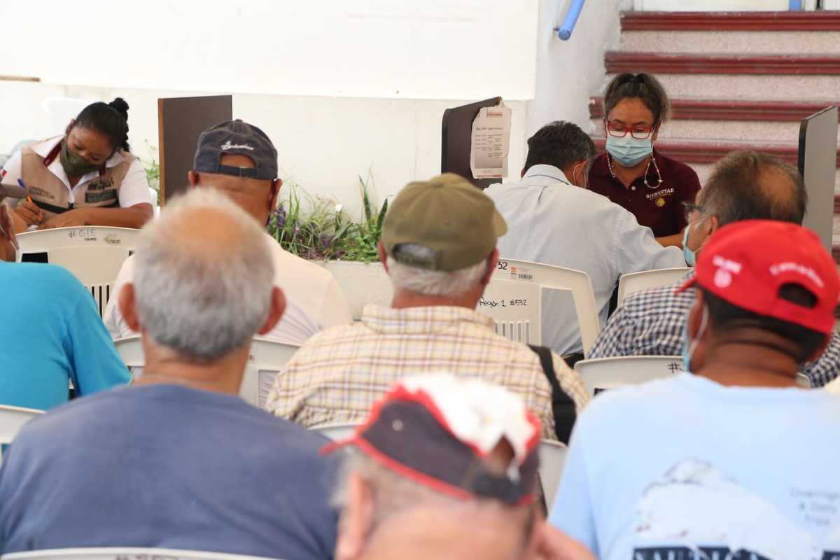 Pensión 65 y más para adultos mayores en Ciudad Madero. (Yazmín Sánchez)