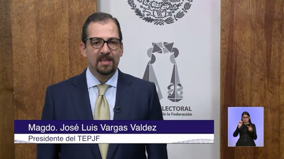 Presidente del TEPJF, José Luis Vargas Valdez. (Cortesía).