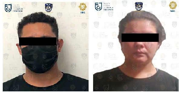 Armando Didier 'N' y Miriam Yadira 'N' fueron detenidos en Edomex. (Especial)