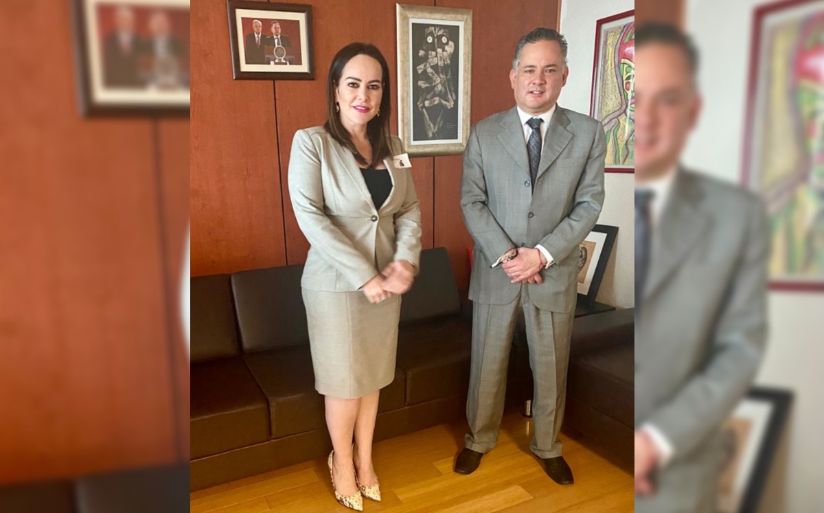 Carmen Lilia Canturosas Villarreal se reúne con Santiago Nieto. (@SNietoCastillo)