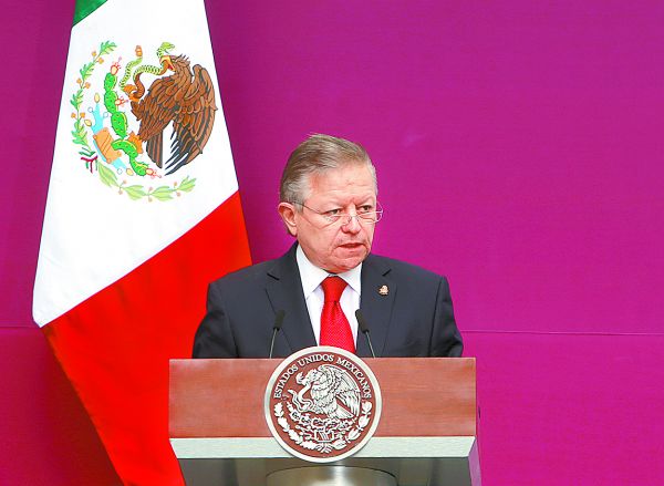 El ministro presidente de la Suprema Corte de Justicia de la Nación. Ariana Pérez