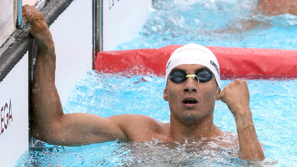 Álvaro Sandoval durante su prueba en Pentatlón Moderno (Reuters)