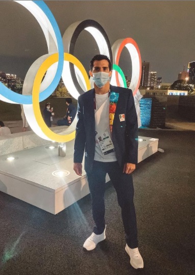 Rommel Pacheco, clavadista mexicano en la Villa Olímpica (Instagram @rommel_pacheco)