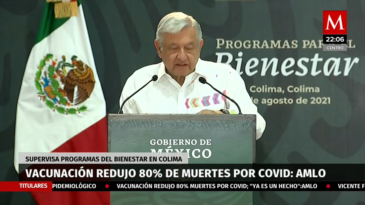 Vacunación redujo 80% muertes por covid-19; ya es un hecho: AMLO
