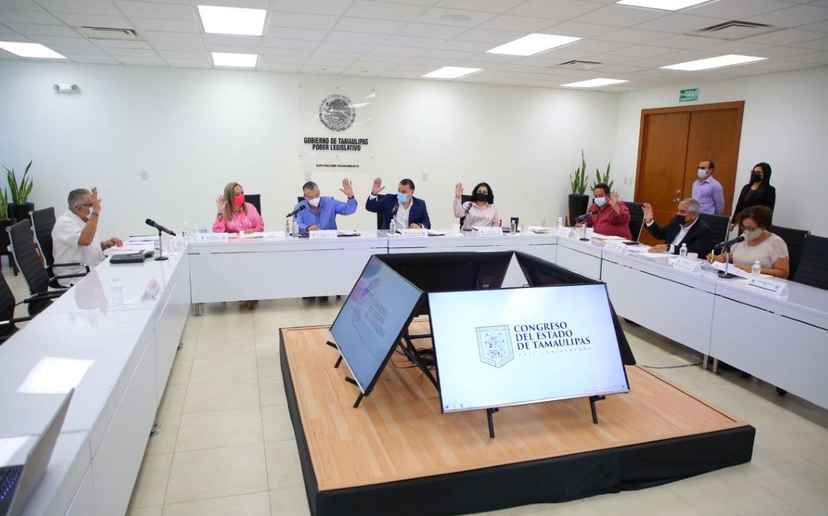 Diputación Permanente del Congreso de Tamaulipas en sesión del 9 de agosto de 2021. (Congreso de Tamaulipas)