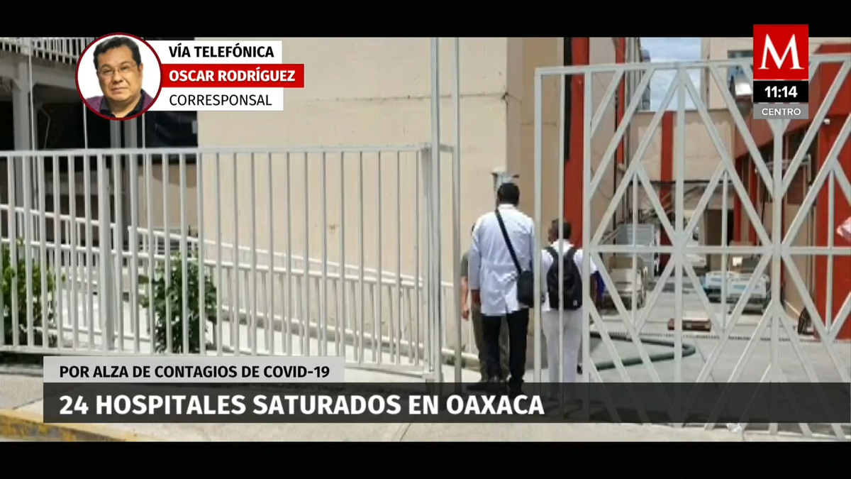 24 hospitales saturados en Oaxaca por covid-19