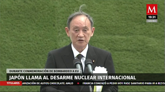 Japón llama al desarme nuclear internacional