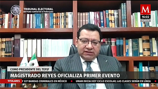 Magistrado Reyes del TEPJF oficializa su primer evento