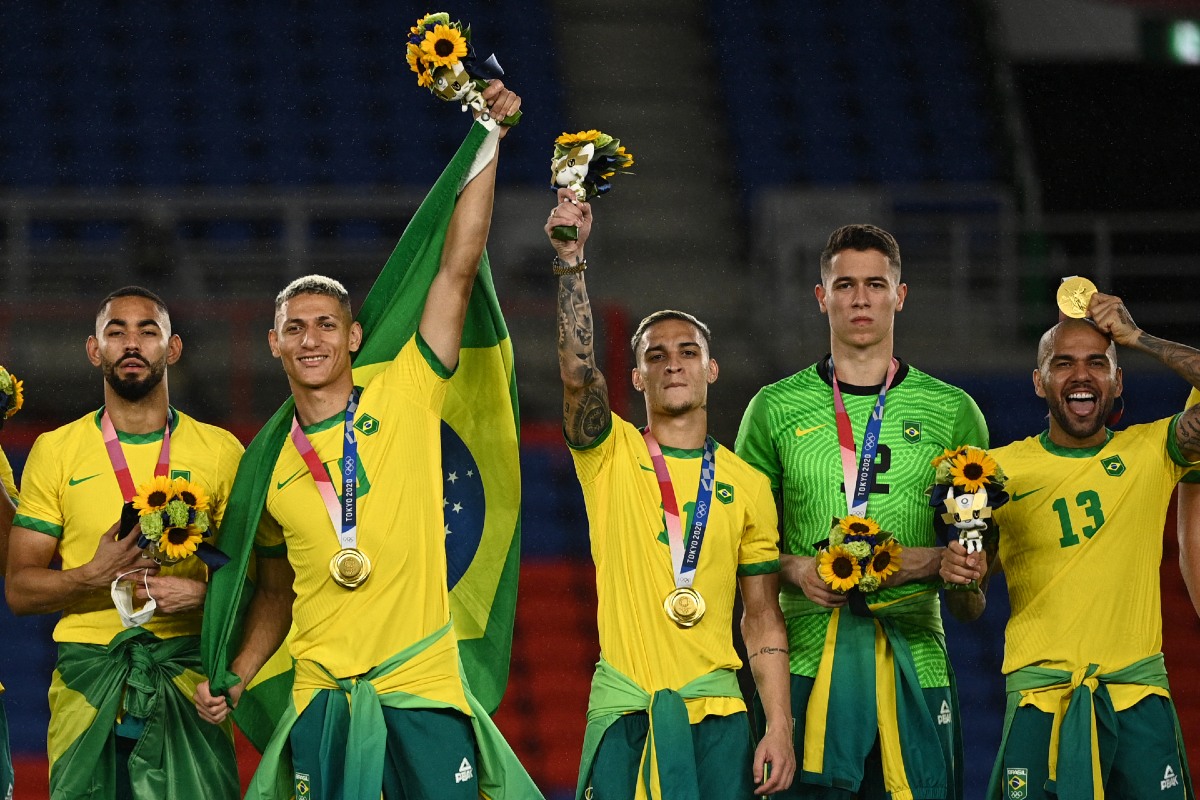 Selección brasileña de futbol, medalla de oro en Tokio 2020 (AFP)